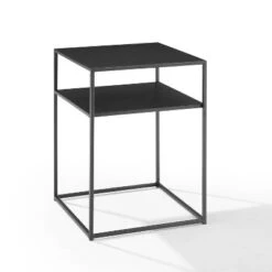 Braxton End Table Matte Black - Crosley