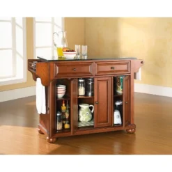 Alexandria Black Granite Top Kitchen Island - Wood & Cherry - Crosley 5 Alexandria Black Granite Top Kitchen Island - Wood & Cherry - Crosley -Cheap Crosley Store GUEST 296bd420 c002 4eff a601 4cd22747f7f2