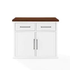 Bartlett Wood Top Kitchen Island White/Walnut - Crosley 17 Bartlett Wood Top Kitchen Island White/Walnut - Crosley -Cheap Crosley Store GUEST 2b5b4af4 83bf 4c3d b17b 30cff3ef0796