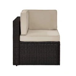 Palm Harbor Outdoor Wicker Corner Chair - Sand - Crosley 11 Palm Harbor Outdoor Wicker Corner Chair - Sand - Crosley -Cheap Crosley Store GUEST 2c71a616 ab79 4726 b370 94106024bbae