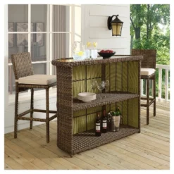 Bradenton Outdoor Wicker Bar - Crosley -Cheap Crosley Store GUEST 2cc7b1e9 f2ac 4d3e bd26 44187073d2a6