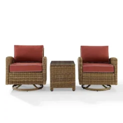 3pc Bradenton Outdoor Steel Swivel Rocking Chairs - Crosley -Cheap Crosley Store GUEST 2cd2c2fe 0941 486c 80d9 906fb73853e4