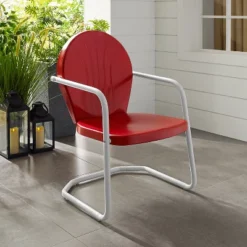Crosley Metal Patio Arm Chair - Red -Cheap Crosley Store GUEST 2cf43975 9aa7 47be 9579 5e54af21ff20