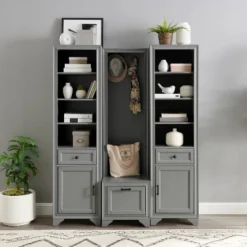 3pc Tara Entryway Set - Hall Tree And 2 Linen Cabinets Distressed Gray - Crosley 16 3pc Tara Entryway Set - Hall Tree And 2 Linen Cabinets Distressed Gray - Crosley -Cheap Crosley Store GUEST 2d003286 287e 4afe 97a4 1d3276d175d9