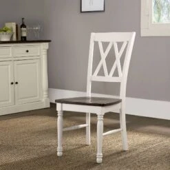 4pc Shelby Dining Set Distressed White - Crosley -Cheap Crosley Store GUEST 2d6b1e9c 3640 4e9a 8cc7 59c6a96902d6