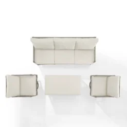 4pc Thatcher Outdoor Steel Seating Set Creme/Driftwood - Crosley 23 4pc Thatcher Outdoor Steel Seating Set Creme/Driftwood - Crosley -Cheap Crosley Store GUEST 2e8cab48 ec84 4ab2 b857 97deaa82b1e8