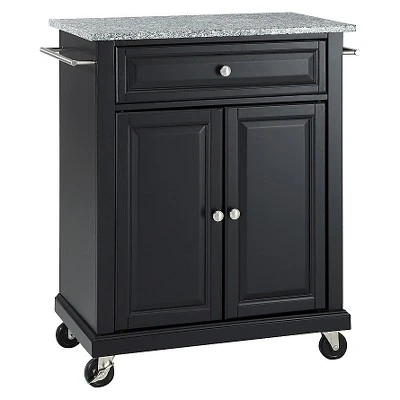 Solid Granite Top Portable Kitchen Cart/Island - Crosley 1 Solid Granite Top Portable Kitchen Cart/Island - Crosley