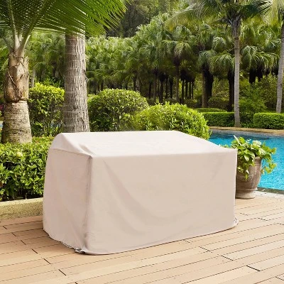 Outdoor Loveseat Furniture Cover - Tan - Crosley 2 Outdoor Loveseat Furniture Cover - Tan - Crosley - Image 2