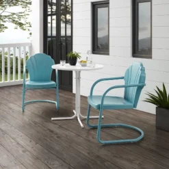 Tulip 3pc Outdoor Bistro Set With Table & 2 Chairs - Blue - Crosley 14 Tulip 3pc Outdoor Bistro Set With Table & 2 Chairs - Blue - Crosley -Cheap Crosley Store GUEST 33a64e7a 2be0 4a41 b5f2 9706709b5a6f