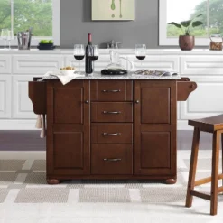 Eleanor Kitchen Island With Solid Granite Top Mahogany - Crosley -Cheap Crosley Store GUEST 349200cf 1774 4370 a821 e4efd41cfe94