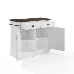 Shoreline Kitchen Island White/Dark Brown - Crosley -Cheap Crosley Store GUEST 3508586a 9d44 4bb1 bc40 c49a4f206b5a