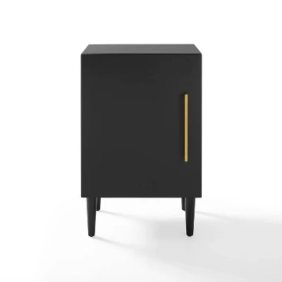 Everett Record Player Stand Matte Black - Crosley 1 Everett Record Player Stand Matte Black - Crosley