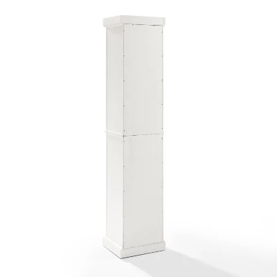 Seaside Tall Linen Cabinet White - Crosley 6 Seaside Tall Linen Cabinet White - Crosley - Image 6