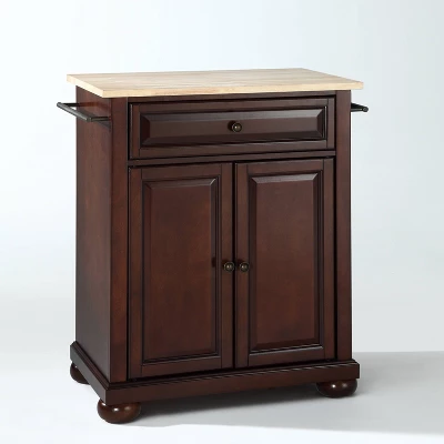 Alexandria Wood Top Portable Kitchen Island/Cart - Crosley 9 Alexandria Wood Top Portable Kitchen Island/Cart - Crosley - Image 9