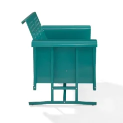 Bates Outdoor Loveseat Glider - Turquoise Gloss - Crosley -Cheap Crosley Store GUEST 36ec3c4d 1392 4f34 857d 676e3f628e49