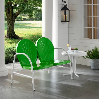 Griffith 2pc Outdoor Conversation Set - Kelly Green - Crosley 1 Griffith 2pc Outdoor Conversation Set - Kelly Green - Crosley