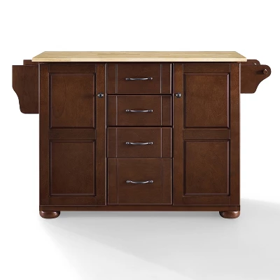 Eleanor Kitchen Island With Wood Top Natural - Crosley 1 Eleanor Kitchen Island With Wood Top Natural - Crosley
