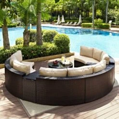 Catalina 6pc Outdoor Wicker Sectional Set - Sand/Brown - Crosley 10 Catalina 6pc Outdoor Wicker Sectional Set - Sand/Brown - Crosley -Cheap Crosley Store GUEST 385192ba 946d 4c47 9ab4 9295935d6d0d