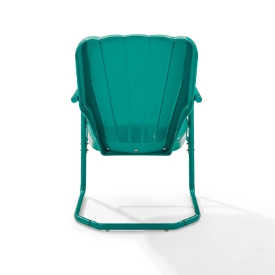 Ridgeland 2pk Outdoor Chairs - Turquoise Gloss - Crosley 7 Ridgeland 2pk Outdoor Chairs - Turquoise Gloss - Crosley - Image 7