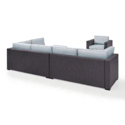 Biscayne 6pc Outdoor Wicker Sectional Set - Mist - Crosley -Cheap Crosley Store GUEST 39c17edf 514b 4021 a923 9d19ee29048c