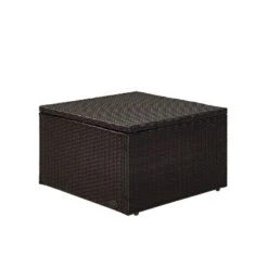 Palm Harbor Outdoor Wicker Ottoman - Sand - Crosley -Cheap Crosley Store GUEST 39ec9ef6 ebae 46ae 9ccc 56fd79ee404b 1