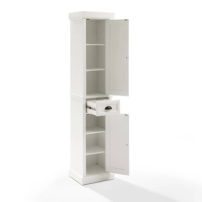 Seaside Tall Linen Cabinet White - Crosley 7 Seaside Tall Linen Cabinet White - Crosley - Image 7