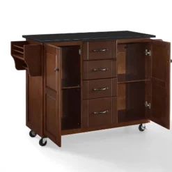 Eleanor Granite Top Kitchen Cart Mahogany/Black - Crosley 22 Eleanor Granite Top Kitchen Cart Mahogany/Black - Crosley -Cheap Crosley Store GUEST 3a410e12 87d2 470c 9376 e943f88d6770