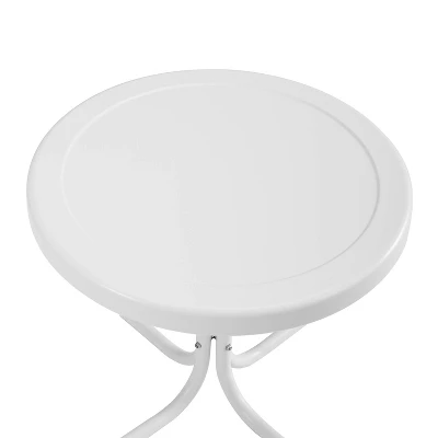 Crosley Retro Metal Patio Side Table 1 Crosley Retro Metal Patio Side Table