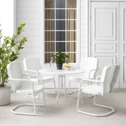 Ridgeland 5pc Outdoor Dining Set - White - Crosley -Cheap Crosley Store GUEST 3b2213ea 2924 4290 8f56 22c6500b98c8
