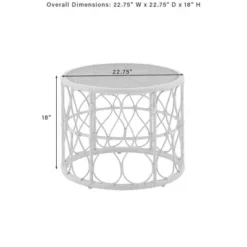 Juniper 4pc Outdoor Wicker Conversation Set - Cream/Natural -Crosley -Cheap Crosley Store GUEST 3ba1b53e 6c78 4e9f bc13 b6f36e1d4223