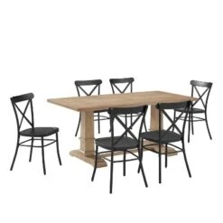 7pc Joanna Dining Set With 4 Camille Chairs Matte Black - Crosley 16 7pc Joanna Dining Set With 4 Camille Chairs Matte Black - Crosley -Cheap Crosley Store GUEST 3c53211b 77b2 4cb0 a958 df8a8e7124fd