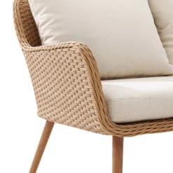 Landon 2pc Outdoor Wicker Chat Set - Beige - Crosley -Cheap Crosley Store GUEST 3d54fc4f 3b42 4a9b 8566 565e1a7fba10