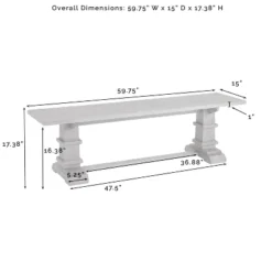 4pc Joanna Dining Set With Bench And 4 Upholstered Chairs Rustic Brown - Crosley -Cheap Crosley Store GUEST 3e878f4a 9ad1 46eb 8c4d 185b6c1216e5
