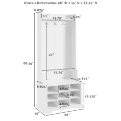 Anderson Shoe Storage Hall Tree White - Crosley -Cheap Crosley Store GUEST 3ea66703 061f 4314 9106 a99488a610aa