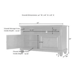 Cambridge TV Stand For TVs Up To 42" Classic Dark Brown - Crosley -Cheap Crosley Store GUEST 3f315b59 541a 44cc a869 841b54738b2c