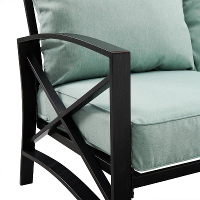 Kaplan 5pc Sofa Set With Fire Table - Mist - Crosley 4 Kaplan 5pc Sofa Set With Fire Table - Mist - Crosley - Image 4