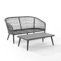Dover 2pc Outdoor Rope Conversation Set With Loveseat & Coffee Table - Charcoal/Matte Black - Crosley 20 Dover 2pc Outdoor Rope Conversation Set With Loveseat & Coffee Table - Charcoal/Matte Black - Crosley -Cheap Crosley Store GUEST 400a7447 f977 4bfc 88f5 e60464deee4e