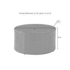 Catalina Outdoor Round Wicker Coffee Table - Brown - Crosley 7 Catalina Outdoor Round Wicker Coffee Table - Brown - Crosley -Cheap Crosley Store GUEST 40d1f2b4 4fc0 4894 97c8 875ca9e1646b