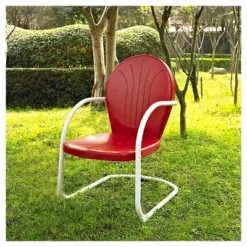 Crosley Metal Patio Arm Chair - Red