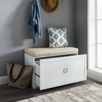 Harper Entryway Storage Bench - Crosley 5 Harper Entryway Storage Bench - Crosley - Image 5