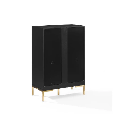 42.25" Juno Record Storage Cube Bookcase With Speaker Black/Black - Crosley 8 42.25" Juno Record Storage Cube Bookcase With Speaker Black/Black - Crosley - Image 8