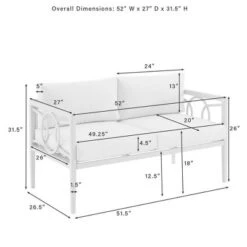 Ashford 4pc Outdoor Metal Conversation Set - Cream - Crosley -Cheap Crosley Store GUEST 46e44357 e7f4 4fad a1c0 a67d29a336bb