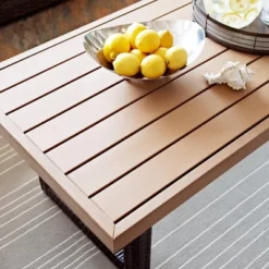 Beaufort Outdoor Wicker Coffee Table - Mist/Brown - Crosley -Cheap Crosley Store GUEST 4700b404 3eac 4122 a5c4 e7bc96b8bcfb