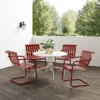 Gracie 5pc Outdoor Metal Dining Set With Table & 4 Armchairs - Crosley