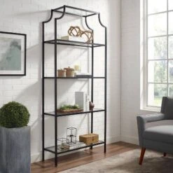 80" Aimee Glass Etagere Oil Rubbed Bronze - Crosley -Cheap Crosley Store GUEST 47f0fe03 da4c 4189 aea9 d901340dc441