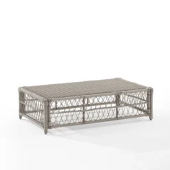 Thatcher Outdoor Rectangular Coffee Table Creme/Driftwood - Crosley -Cheap Crosley Store GUEST 48fb6e35 2b08 4302 a6fa ae0e3184b6c7