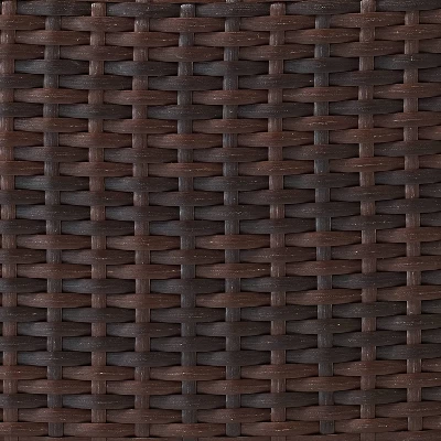 Kiawah Outdoor Wicker Coffee Table - Brown - Crosley 6 Kiawah Outdoor Wicker Coffee Table - Brown - Crosley - Image 6