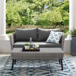2pc Richland Outdoor Patio Loveseat And Coffee Table Set - Gray - Crosley 23 2pc Richland Outdoor Patio Loveseat And Coffee Table Set - Gray - Crosley -Cheap Crosley Store GUEST 4a411c3d 175a 47ac be6e f1159462d0ed