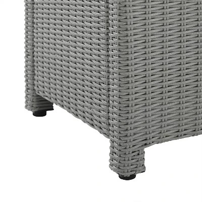 Bradenton Outdoor Wicker Glass Top Coffee Table - Crosley 2 Bradenton Outdoor Wicker Glass Top Coffee Table - Crosley - Image 2