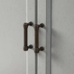 3pc Tara Entertainment Set With Open Shelving Distressed Gray - Crosley -Cheap Crosley Store GUEST 4ce19f1f 2357 440a 9fc8 2d6db003168c 3